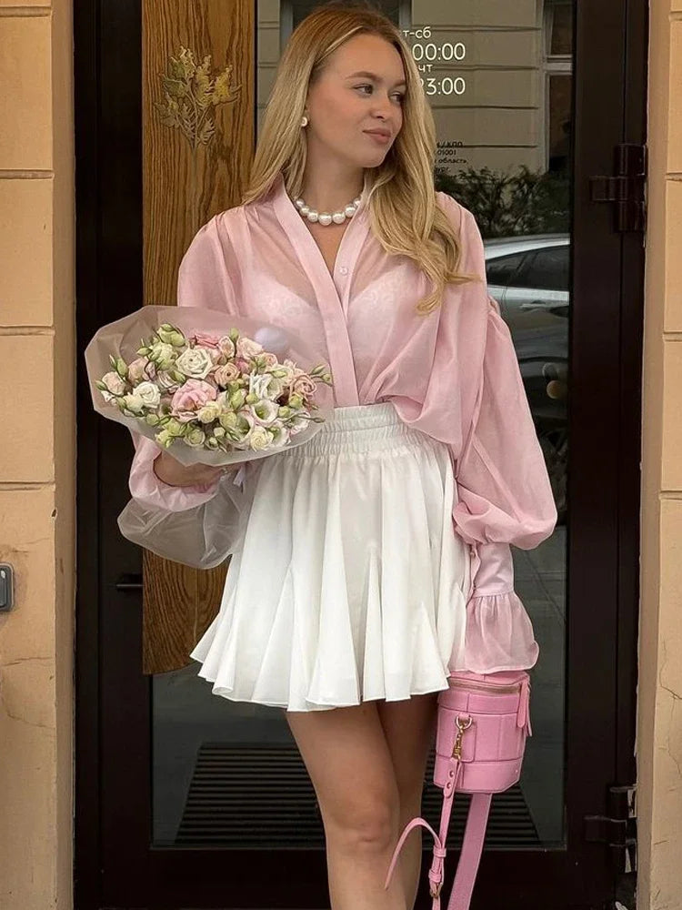 Blusa Manga Longa Social Divine Class