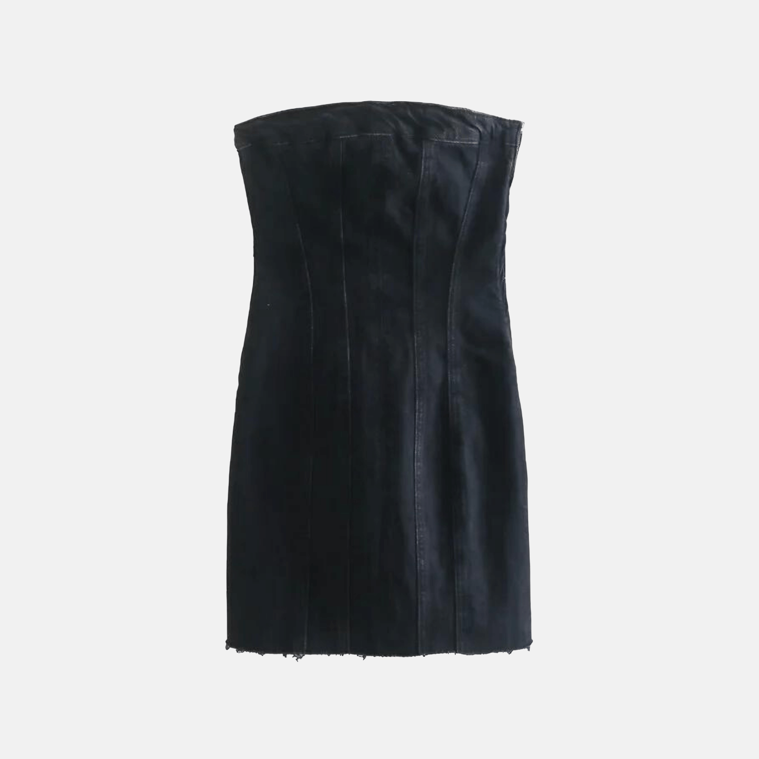 Vestido Jeans Curto Tomara que Caia Estilo Corset – Bordeaux