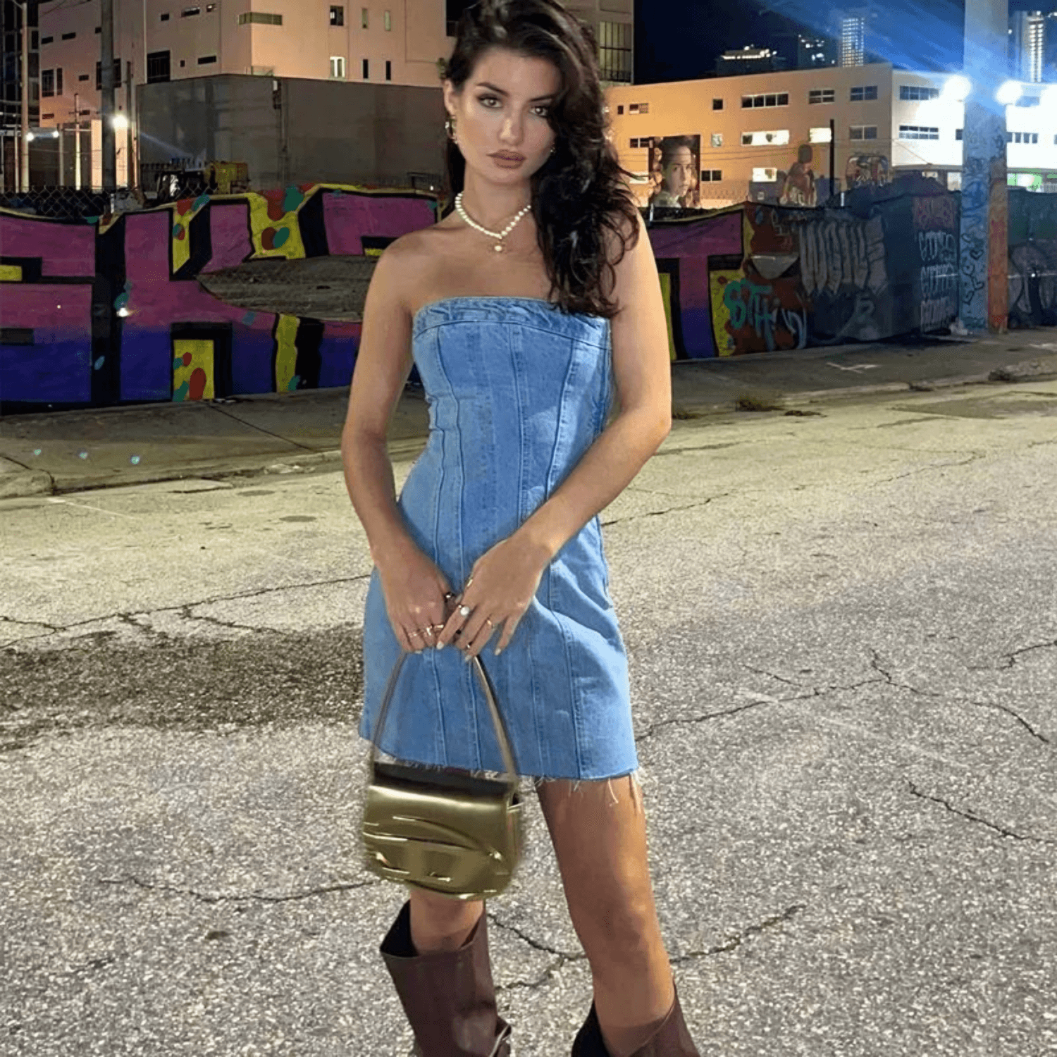 Vestido Jeans Curto Tomara que Caia Estilo Corset – Bordeaux