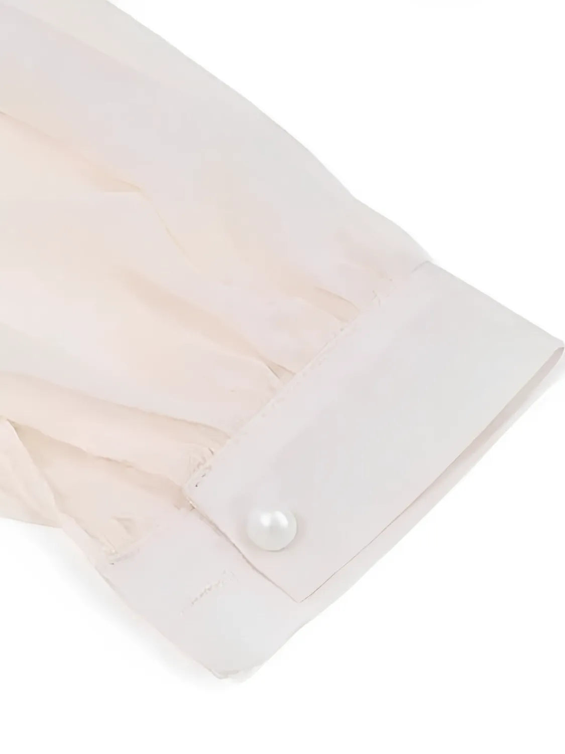 Blusa Feminina Manga Longa com Flor em Chiffon Ella