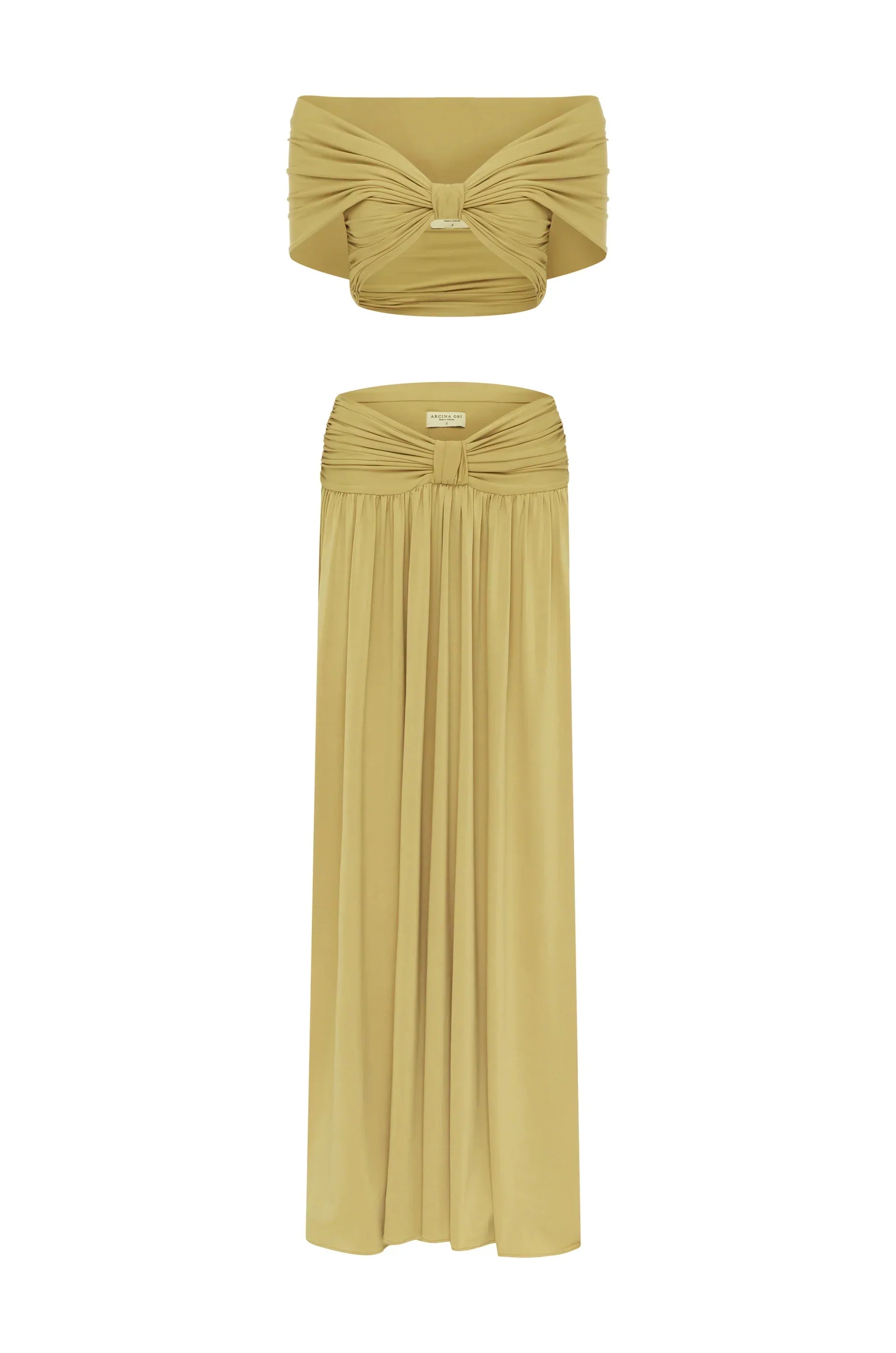 Conjunto Cropped e Saia Longa Dalene