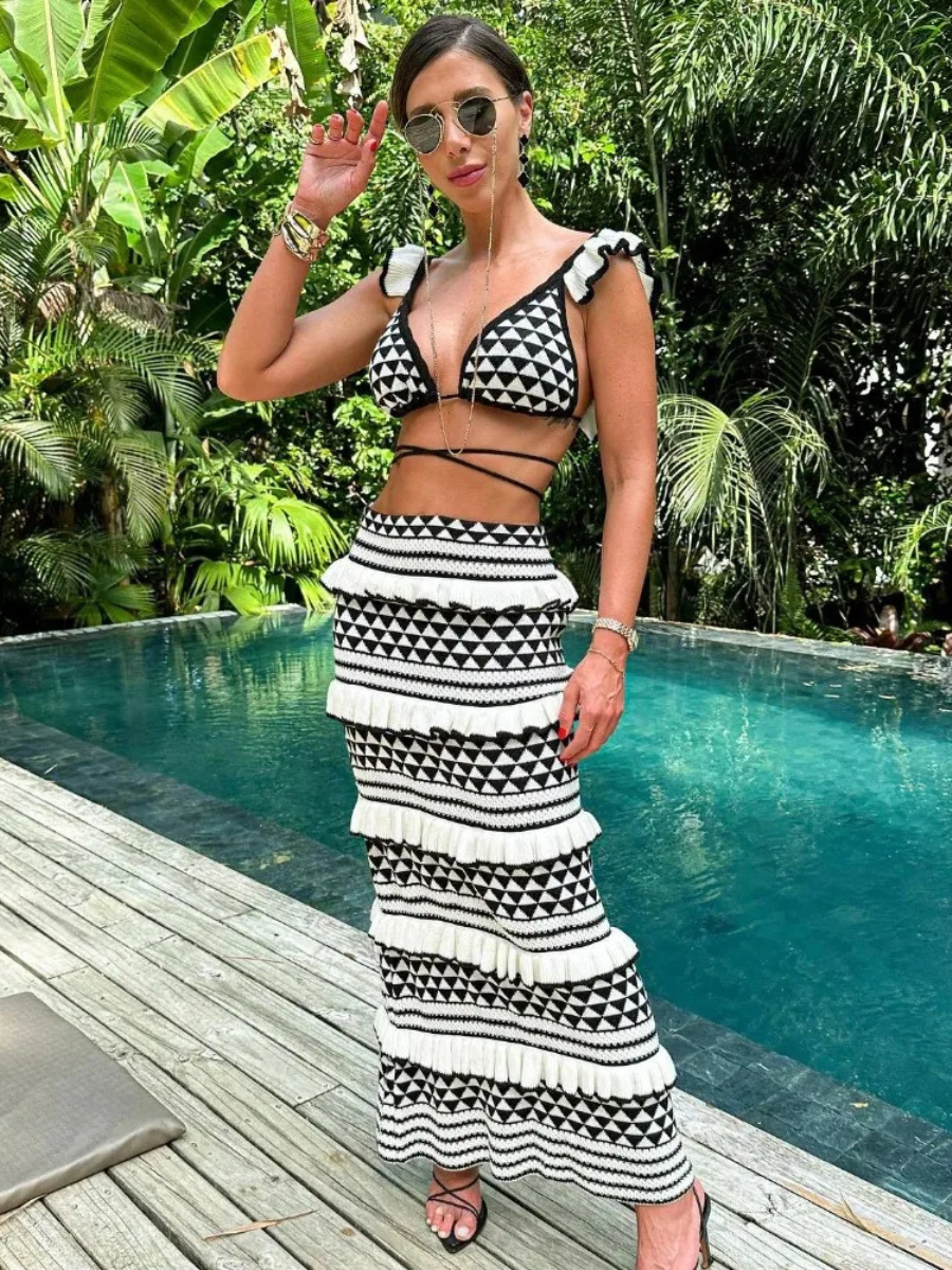 Conjunto Praiano em Tricô Modal Aika - OÁSIS