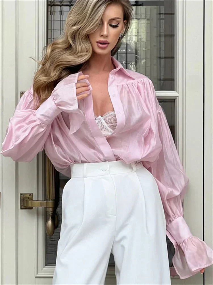Blusa Manga Longa Social Divine Class