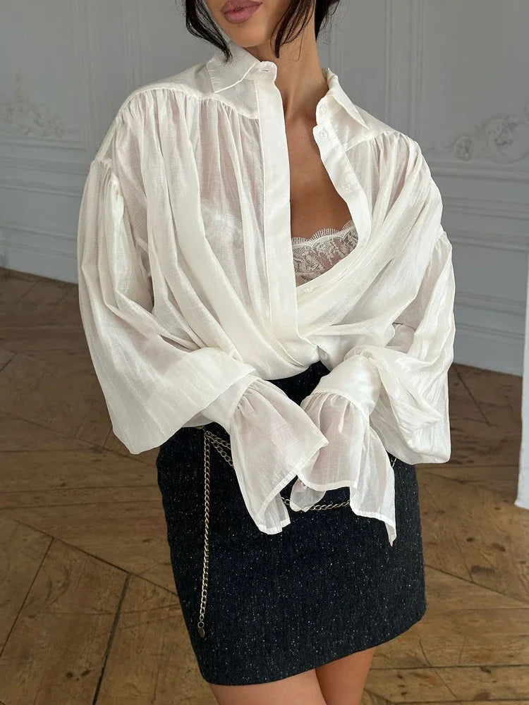 Blusa Manga Longa Social Divine Class