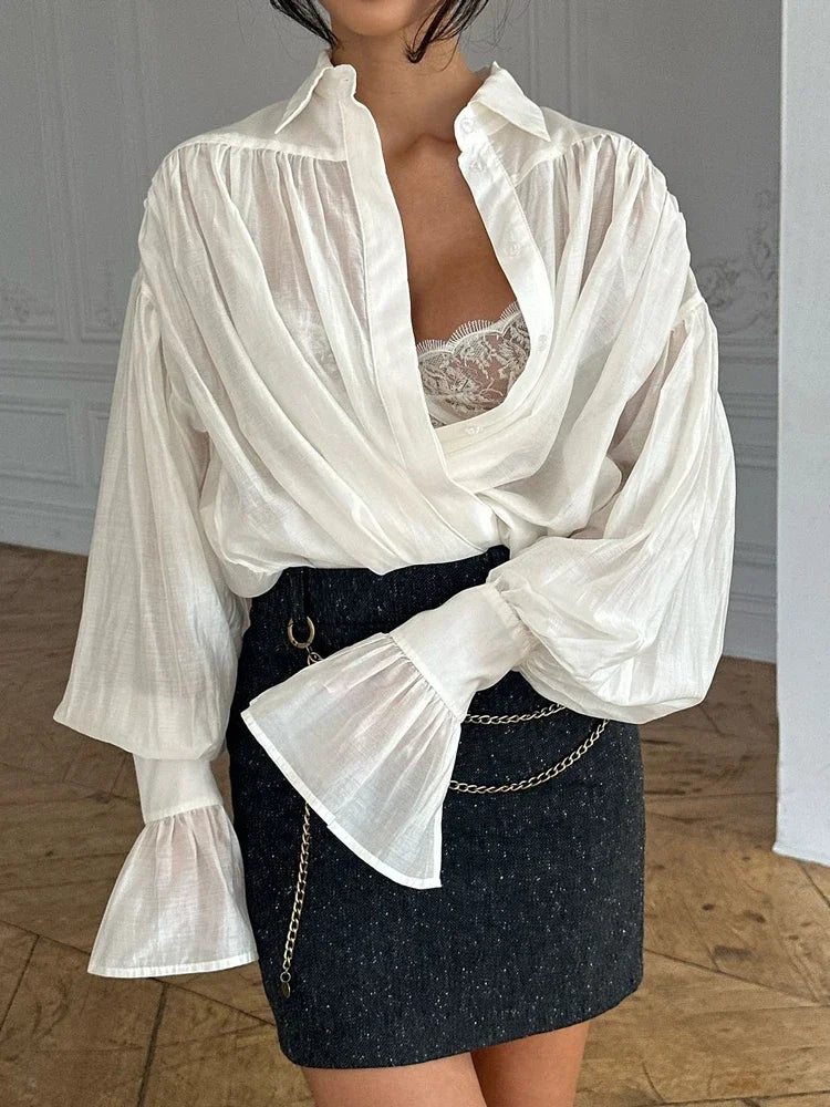 Blusa Manga Longa Social Divine Class