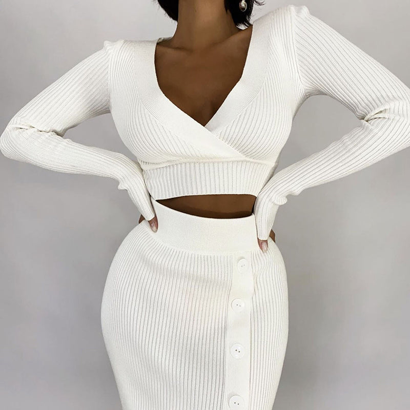Conjunto Tricô com Elastano Lolla