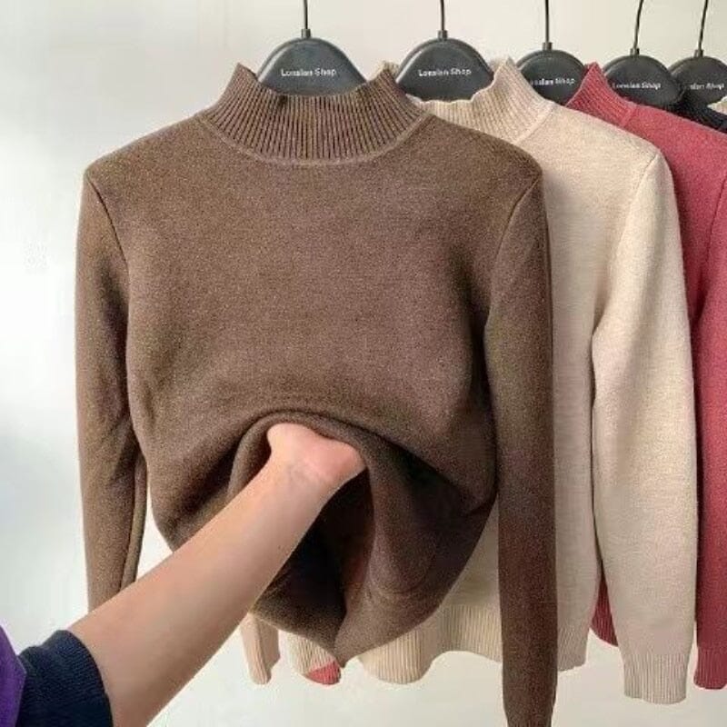 Suéter Feminino Peluciado Térmico Veludo Velvet Soft