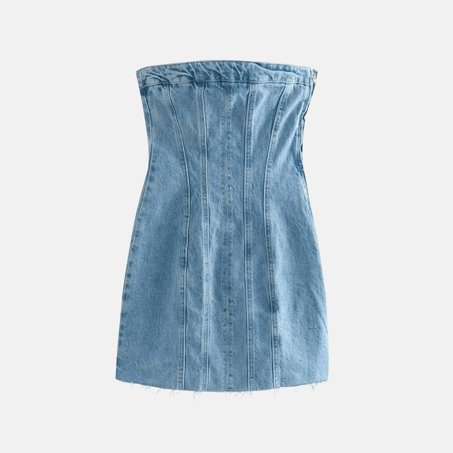 Vestido Jeans Curto Tomara que Caia Estilo Corset – Bordeaux