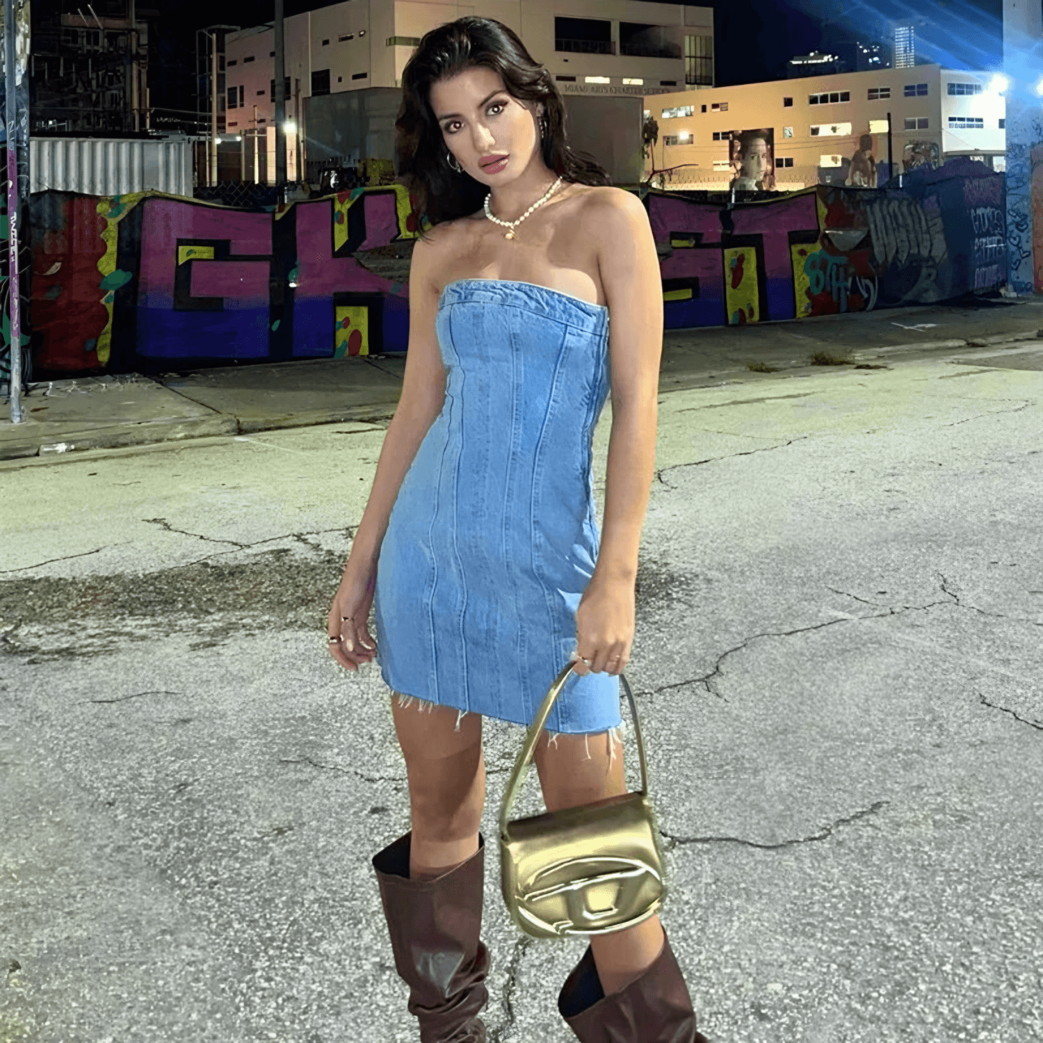 Vestido Jeans Curto Tomara que Caia Estilo Corset – Bordeaux